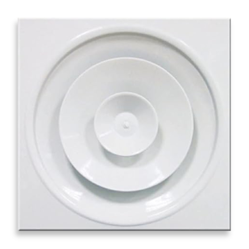 Anemostat circular reglabil, casetat