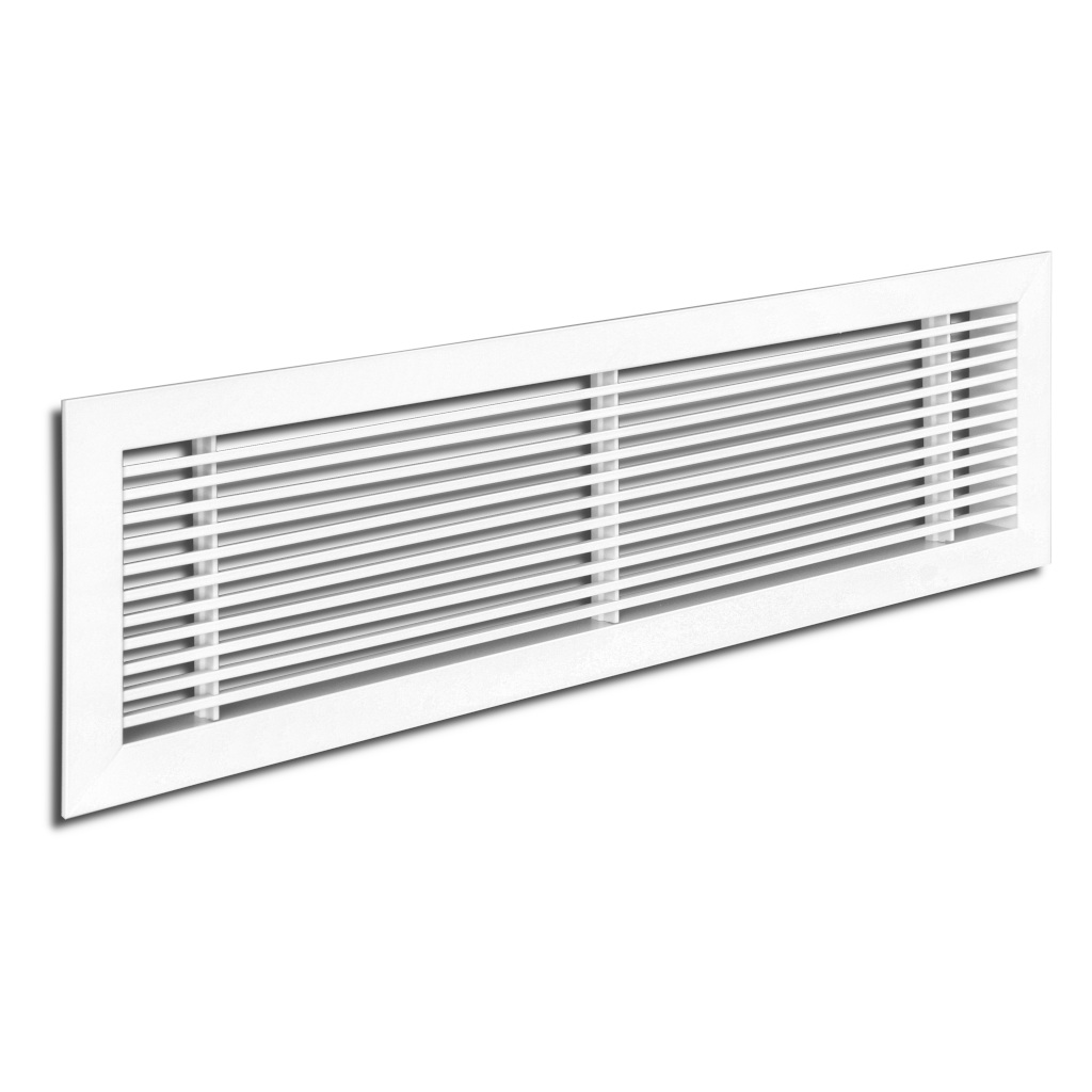 Grilă liniară 800x200 mm, aluminiu, cu lamele fixe