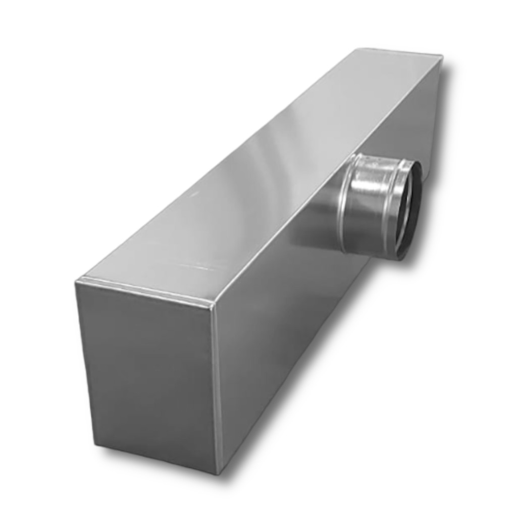 Plenum grilă liniară / slot cu ieșire laterală