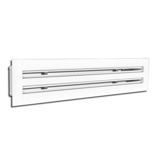 Difuzor liniar slot cu 2 fante, L=500 mm, cu lamele deflectoare