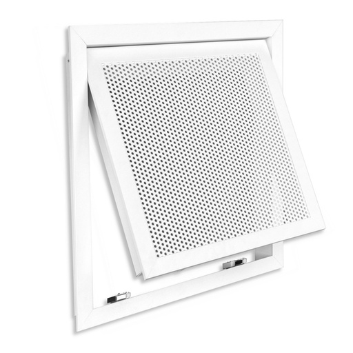 Trapă aspirație 557x557 mm, perforată, cu mecanism push-to-open