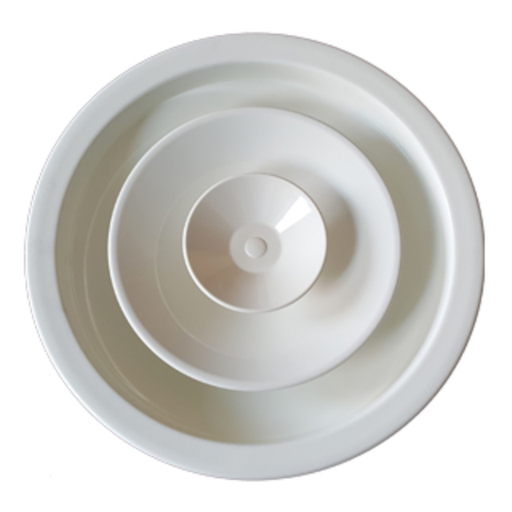 Anemostat circular reglabil, cu damper